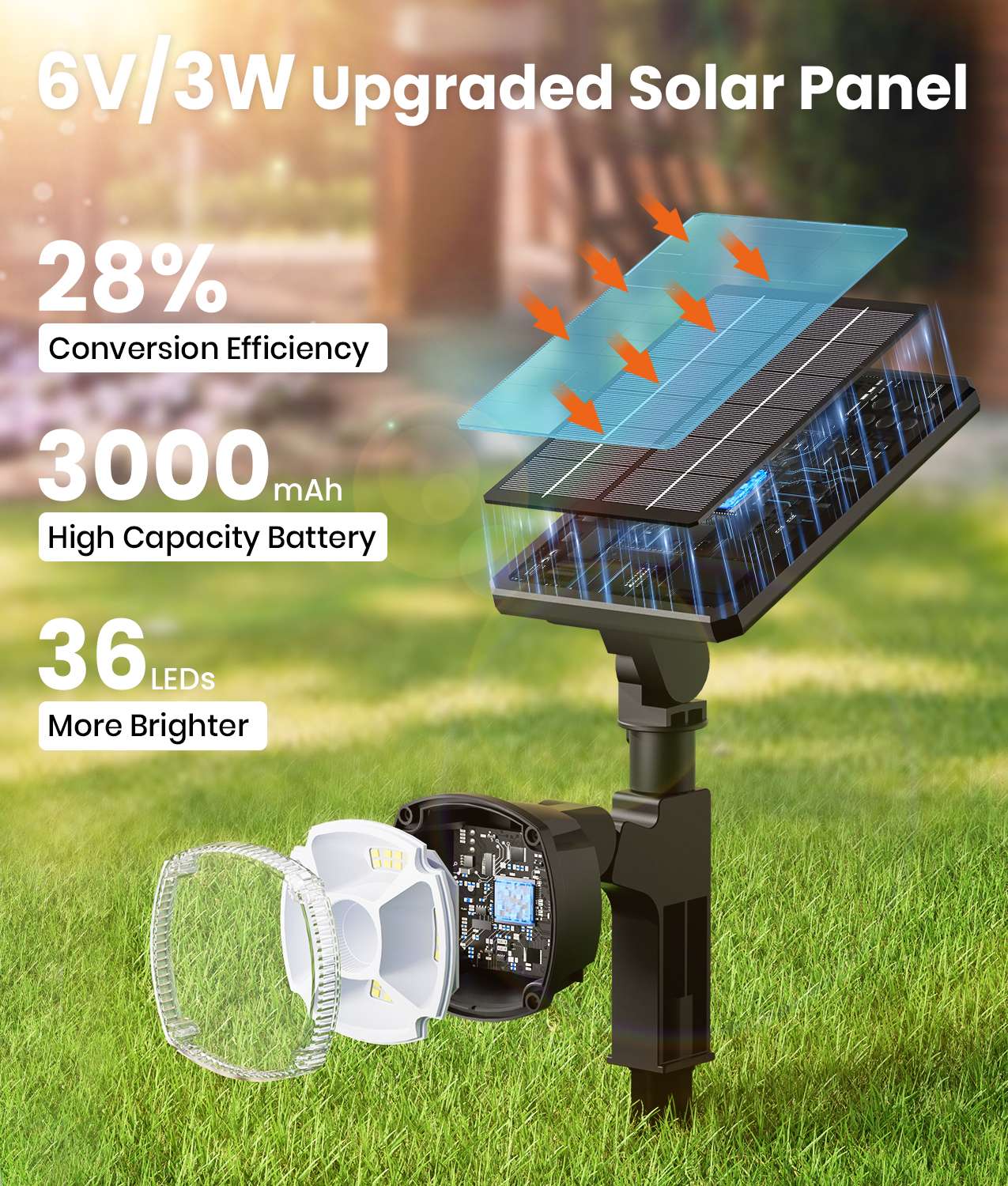 spotlights outdoor solar