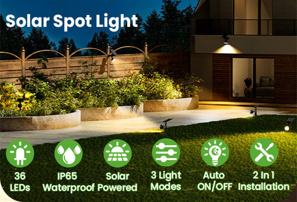 solar flagpole spotlight