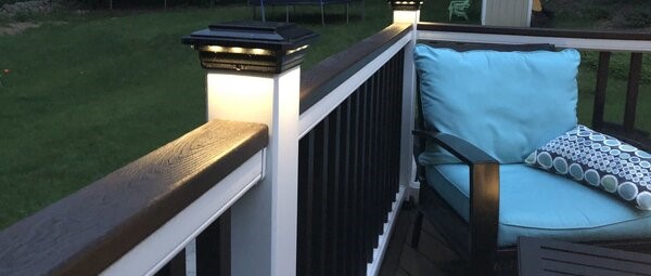solar post cap lights