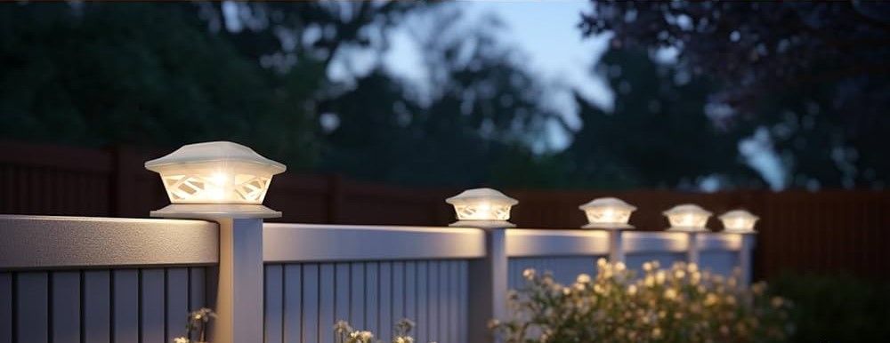 solar post cap lights