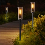 solar copper path lights