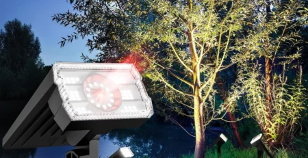 solar powered spotlight outdoor