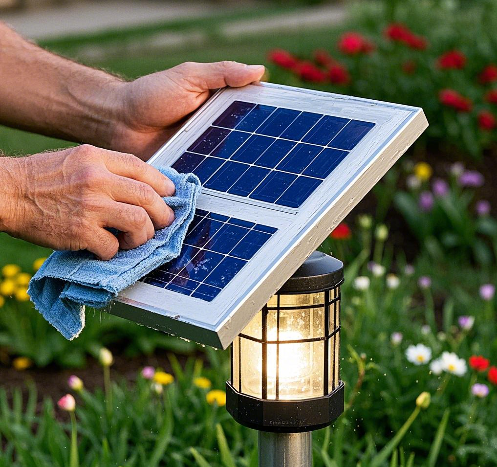 clean the solar lights