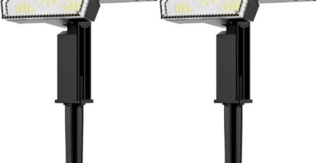 spotlight with solar panel