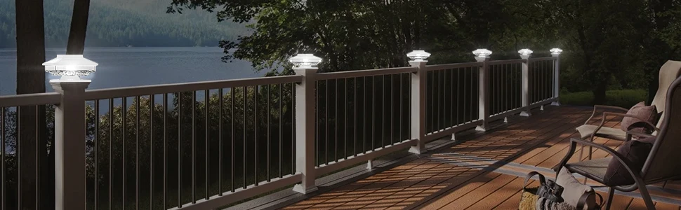 solar post cap light